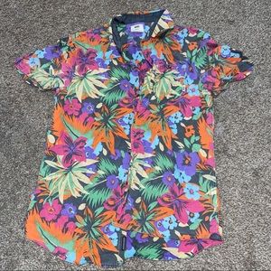 Vans Floral Print Button Up